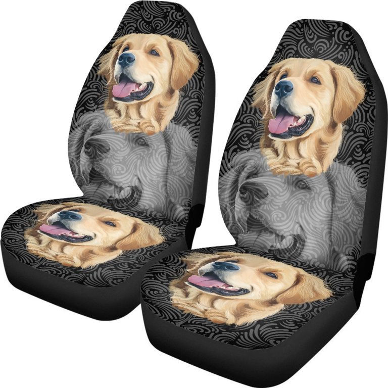 Golden Retriever Car Seat Cover (Set of 2) Golden Retriever Car Seat Cover (Set of 2)