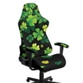 thumbnail image 1 of Xoenoiee Shamrock Pattern Gaming Chair Cover St. Patrick's Day Decor Stretchable Computer Chair Cover for Armchair, Swivel Chairs, Computer Boss Chair, Removable Chair Slipcovers with Armrest Cover, 1 of 7