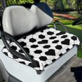 thumbnail image 1 of Xoenoiee Soccer Love Heart Print Golf Cart Seat Covers for Summer, Soft Microfiber Golf Cart Seat Blanket, Golf Cart Seat Towel for Club Car 2-Person Seats, 1 of 5