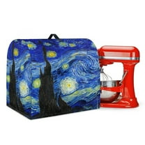 Xoenoiee Starry Night Print Mixer Covers Kitchen Stand Mixer Cover with Handle, Lightweight Kitchen Appliance Dust Cover Protection Washable Dustproof Cover for 4.5-5 Quart Mixer Cover, S