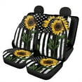 thumbnail image 1 of Xoenoiee Sunflower American Flag Design Car Seat Covers, Auto Seat Covers Full Set Front and Rear Split Bench Seat Protector Vehicle Accessories Universal Fit, 1 of 6