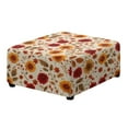 thumbnail image 1 of Xoenoiee Sunflower Leaves Print Stretch Square Ottoman Cover Folding Storage Stool Furniture Protector Soft Square Slipcover with Elastic Bottom, S, 1 of 7
