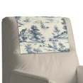 thumbnail image 1 of Xoenoiee Toile De Jouy House Print Leather Sofa Headrest Covers Non Slip Headrest Protector for Recline Chair, Waterproof Head Rest Cover For Recliner Furniture Slipcovers, 1 Pack, 1 of 7