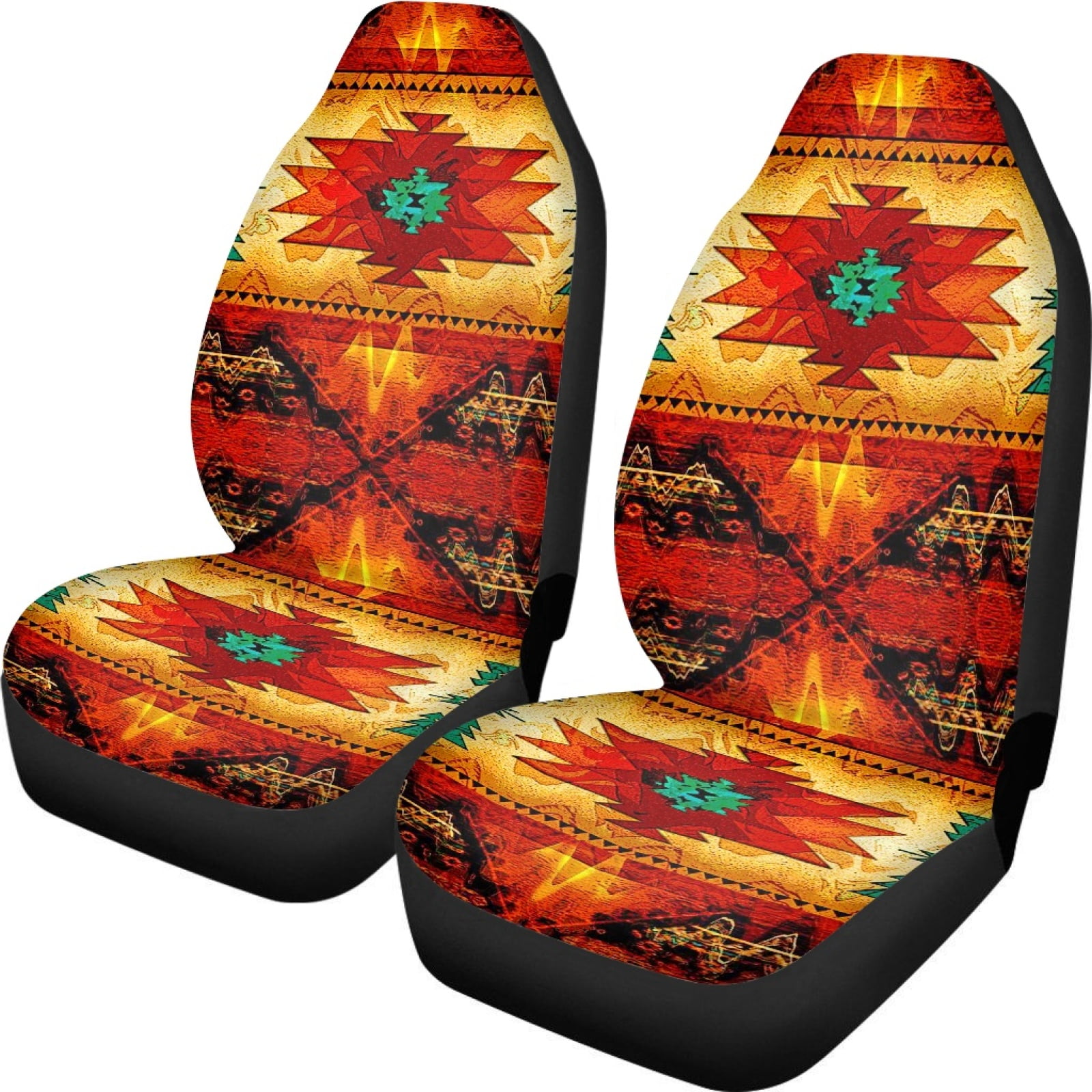 Xoenoiee Traditional American Native Geometric Print Car Seat Covers ...