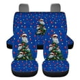 thumbnail image 1 of Xoenoiee Tree Santa Claus Print Car Seat Covers + Rear Backrest Cover + Rear Bottom Bench Cover, Christmas Decor Car Seat Covers Full Set 4 Pieces Car Accessories, Universal fit, 1 of 7