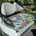thumbnail image 1 of Xoenoiee Tropical Floral Pineapple Print Golf Cart Seat Covers for Summer, Soft Microfiber Golf Cart Seat Blanket, Golf Cart Seat Towel for Club Car 2-Person Seats, 1 of 5