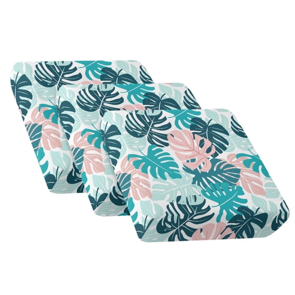 Xoenoiee Tropical Monstera Palm Leaves Print Outdoor Couch Cushion Covers, Couch Sofa Covers Washable for Patio Outdoor Furniture, Replacement Sofa Seat Slipcover, Non Slip Sofa Slipcovers