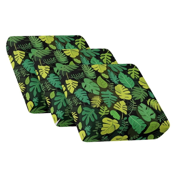 Xoenoiee Tropical Monstera Palm Leaves Print Outdoor Couch Cushion Covers, Couch Sofa Covers Washable for Patio Outdoor Furniture, Replacement Sofa Seat Slipcover, Non Slip Sofa Slipcovers