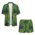 thumbnail image 1 of Xoenoiee Tropical Palm Tree Jamaica Flag Print 2 Piece Outfits Set Short Sleeve Cardigans for Women Lightweight Summer Cardigan Casual Fit Beach Cover Up with High Waisted Shorts, Size L, 1 of 7