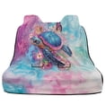 thumbnail image 1 of Xoenoiee Turtle Butterfly Flower Marble Print Back Seat Cover for Car Trucks Van SUV, Waterproof Rear Bench Towel Seat Covers for Dogs and Kids, Sweat-Absorbent Automotive Backseat Protector, 1 of 7
