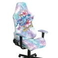 thumbnail image 1 of Xoenoiee Turtle Hibiscus Butterfly Tie Dye Pattern Gaming Chair Covers, Soft Non-Slip Gamer Chair Cover with Armrest Cover for Computer Reclining Racing Ruffled Gamer Chair Protector (No Chair), 1 of 7