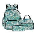 thumbnail image 1 of Xoenoiee Turtle Starfish Seashell Conch Coral Print Backpacks for Girls Lightweight Bookbag Schoolbag Teens 3 Pieces Backpack Set with Lunch Bag Pencil Case for Elementary Preschool School Student, 1 of 6