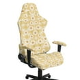 thumbnail image 1 of Xoenoiee Yellow Daisy Grid Pattern Gaming Chair Covers with Armrest Cover, Stretch Washable Computer Gaming Chair Slipcovers for Armchair, Swivel, Computer Boss Chair, 1 of 7