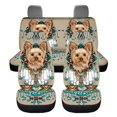 thumbnail image 1 of Xoenoiee Yorkshire Dog Dreamcatcher Pattern Universal Car Seat Cover Set Car Front & Rear Seat Covers Protector Split Bench Cover Pet Dog Seat Mats Car Accessories Gifts, 1 of 7