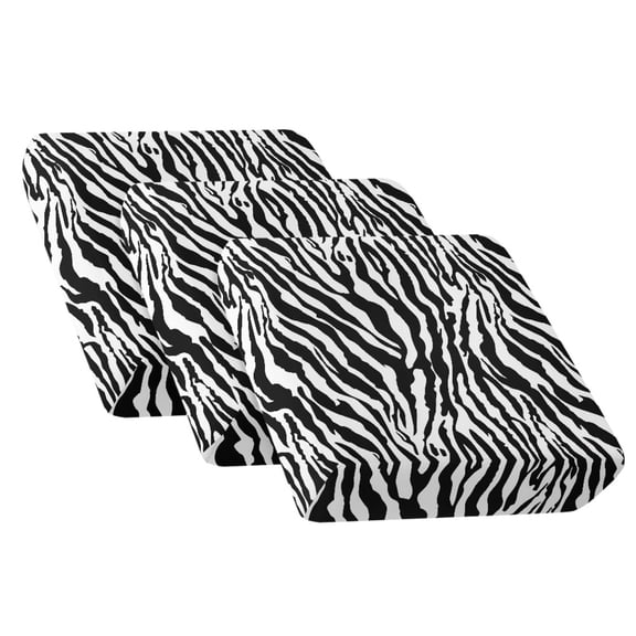 Xoenoiee Zebra Stripe Print Couch Cushion Covers, Stretch Washable Sofa Cushion Cover, Soft Sofa Slipcover Elastic Non-Slip Furniture Protector for Pets, Kid