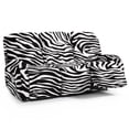 thumbnail image 1 of Xoenoiee Zebra Stripe Print Recliner Slipcovers with Arms 8 Pieces Lazyboy Recliner Chair Cover Non Slip Recliner Covers with Storage Pockets Furniture Protector for Living Room, 1 of 7