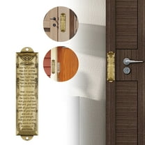 Xoiie Elegant Metal Door Mezuzah - Mezuzah for Door, Metal Mezuzah with Scroll for Door, Jewish Door Mezuzah with English/Hebrew House Blessing for Jewish House Warming Gift