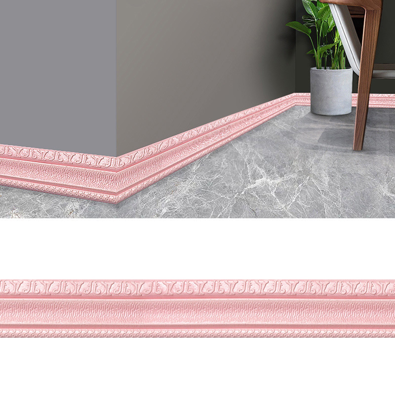 Peel & Stick Easy Crown Molding - 32' Room Kit With Pre-Made Corners (3M, White)