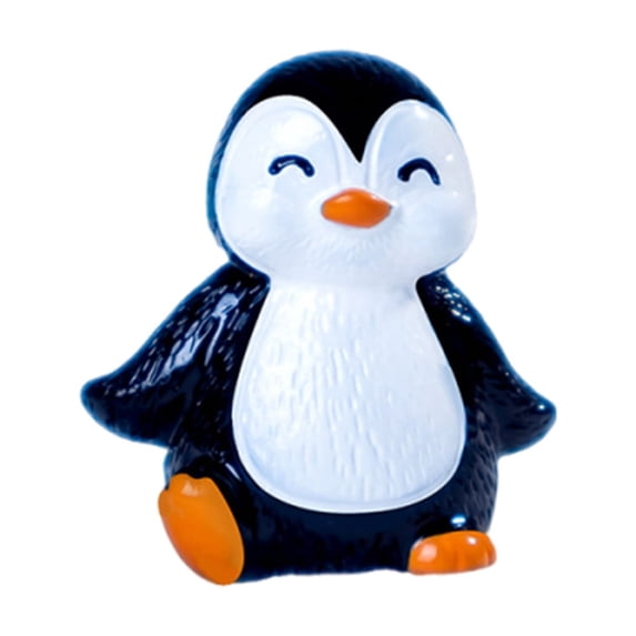Xoiie Mini Resin Penguin Figurines, Penguin Stuffed Toys Animal, Mini Resin Animals for Fairy Garden Micro Landscape Winter Room Decor