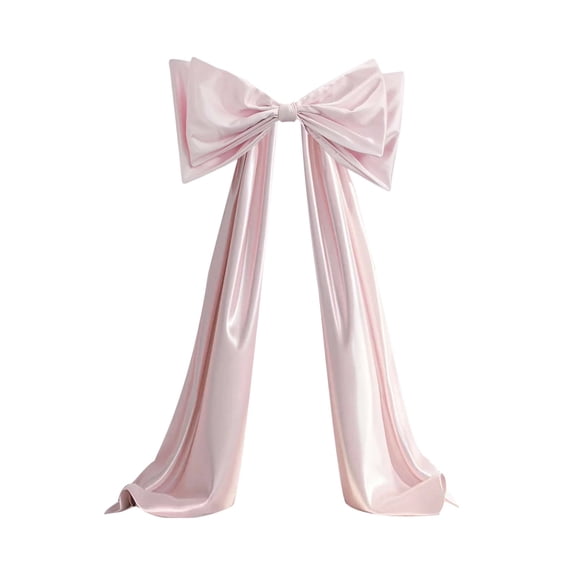Xoiie Pink Satin Decorative Bow Decor Large Bow Coquette Birthday Decoration for Room, Giant Satin Ribbon Tie for Party Backdrop Wedding Valentine's Day Wall Hanging Decor