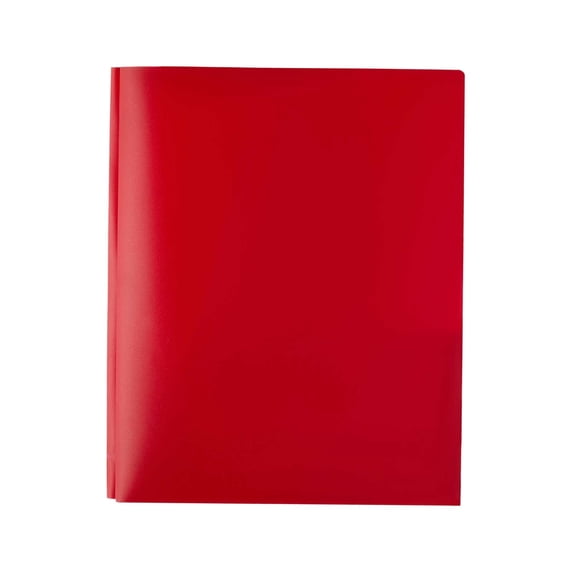 Xoirich Plastic Pocket Folders with Prongs with Fasteners, Durable Pockets Folders with Brads, File Folders with Prongs for School, Home, and Office, 1Pc Purple Poly Folder