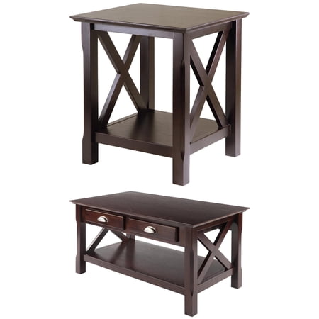 Xola 3-Piece Coffee & End Tables Value Bundle, Cappucino