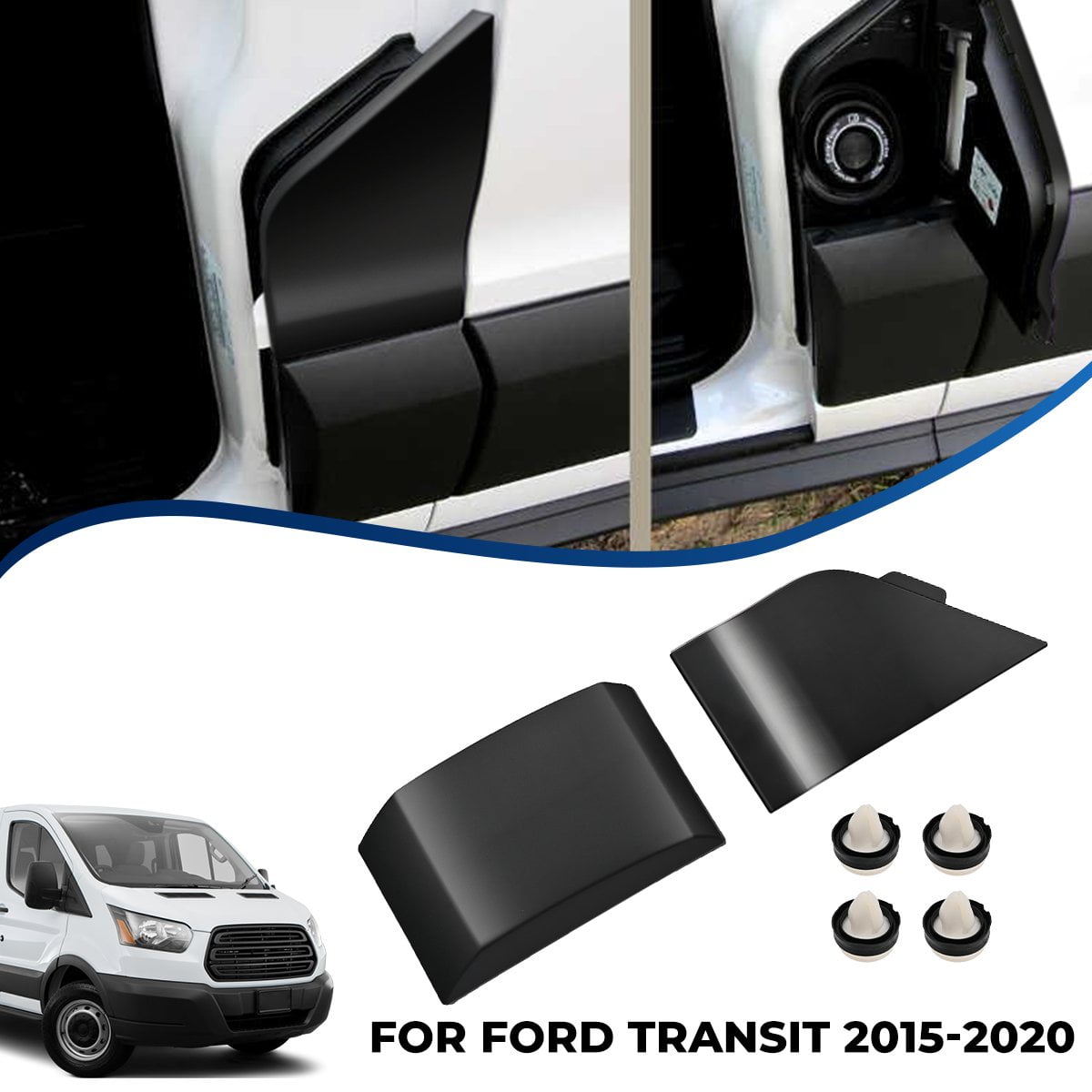 Fuel Door Gas Cap Hatch Cover And Moulding Trim Fits For