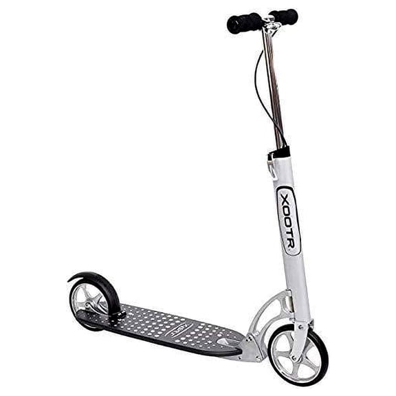 Xootr Mg Teen/Adult Kick Scooter - 800+lb Capacity - Life Long Backing - QuickClick Latch Folding Mechanism - Front & Rear Brake