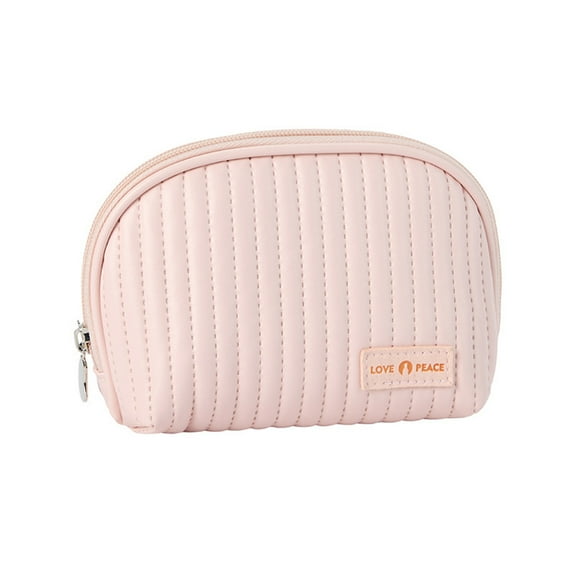 Xooz Cute Makeup Bag Mini Cosmetic Pouch for Women Small Quilted Beauty Bag Handy Zipper Pouch Hair Stuff Organizers and Storage Clear Makeup Pouches Extra Large Makeup Brush Roll Travel Toiletry