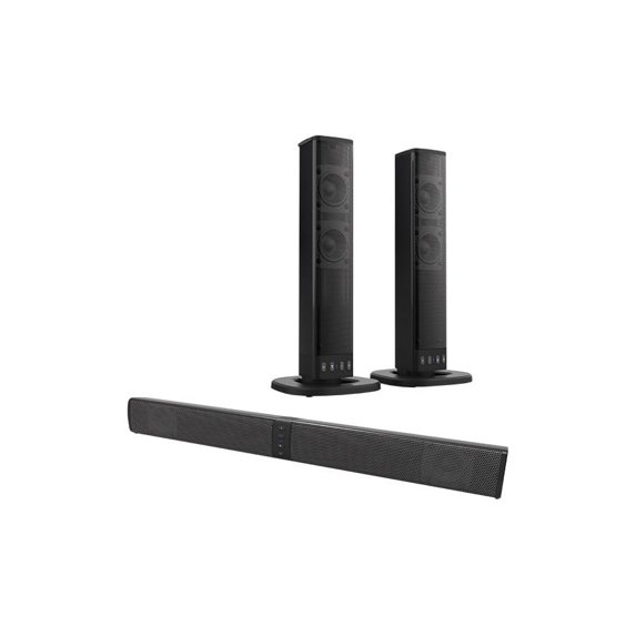 Xoro 2-in-1 Bluetooth Soundbar HSB 55 with 4 x 5 Watt Power, Compact Design, Can be Used as Sep