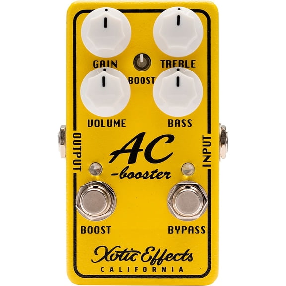 Xotic Effects AC Booster V2 Effects Pedal Yellow