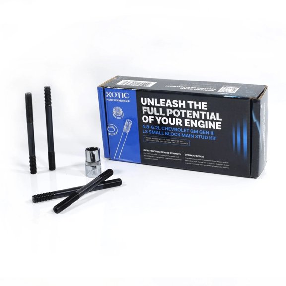 Chevy Gen III/LS Series Small Block Main Stud Kit - Xotic Performance MS334 One Size Chevy Gen III/LS Main Stud