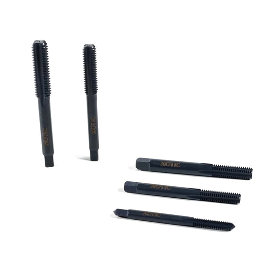 Xotic Performance Thread Chaser Tool 5 Pack Combination Set 1/2-13,1/4-20, 3/8-16, 7/16-14, 5/16-18 Cleaning & Restoration for Lightly Damaged Threads, HSS 4241 Steel, Removes Rust & Debris
