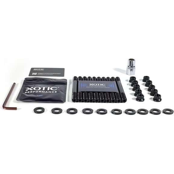 Xotic Performance Replacement Head Stud Kit for 1994-1997 Mitsubishi 7-Bolt 4G63 Engine, High Tensile Strength Head Stud Set