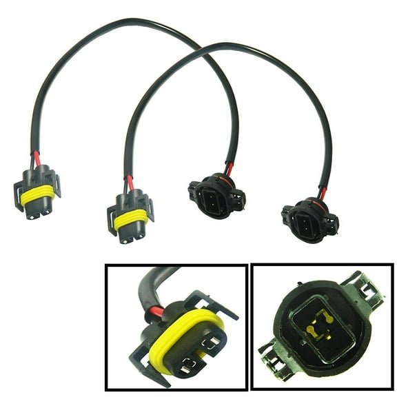 Xotic Tech 1 Pair 5202 to H11 Pigtail Socket Wires For Subaru BRZ Scion FR-S Fog Light Conversion Retrofit