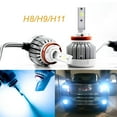 thumbnail image 1 of Xotic Tech 1 Set Ice Blue 8000K H11 High Power LED Low Beam Headlight Kit For Ford Fusion F-150, 1 of 8