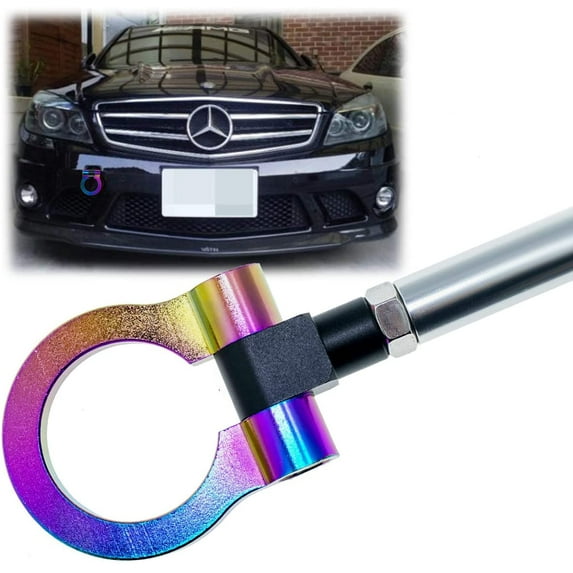 Xotic Tech 1 Set Neon Track Racing Style Aluminum Bumper Tow Hook For Mercedes-Benz C E S M CLA GLA GLK SLK X204