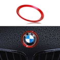 thumbnail image 1 of Xotic Tech 1 x Car Front Hood Rear Trunk Logo Emblem Surrounding Ring for BMW 1 3 5 6 7 Z X Series, Auto Exterior Decoration, Red 82mm/ 3.2", 1 of 5