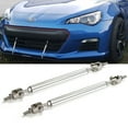 thumbnail image 1 of Xotic Tech 10"-13" Adjustable Front Bumper Lip Splitter Strut Rod Tie Support Bars Universal for Most Vehicles, Silver, 1 of 8