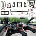 thumbnail image 1 of Xotic Tech 1X FULL SET INTERIOR TRIM COVER STICKERS REAL CARBON FIBER FOR BMW 3 4 SERIES, 1 of 9