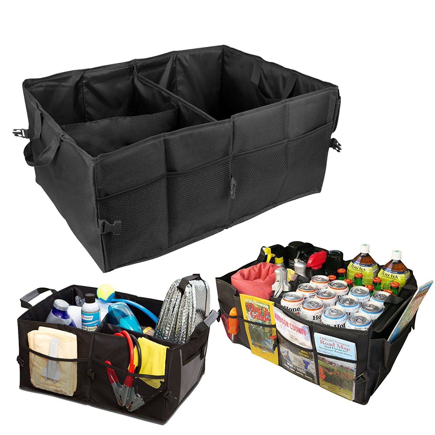  Trobo Trunk Organizer, Multipurpose Collapsible Car Storage  Box