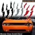 thumbnail image 1 of Xotic Tech 1x Die-Cut Monster Claws Scratch Headlight Decal Vinyl Sticker Halloween Décor[Silver], 1 of 7