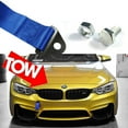 thumbnail image 1 of Xotic Tech 1x JDM Sports Blue High Strength Racing Tow Strap Set For Front Rear Bumper Towing Hook, 1 of 7