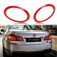 thumbnail image 1 of Xotic Tech 2 Pcs Car Front Rear Logo Red Ring Decoration For BMW 5 Series F10 F11, 1 of 7