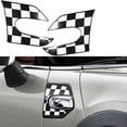 thumbnail image 1 of Xotic Tech 2 Piece Checkered Pattern Fender Side scuttles stickers For Mini Cooper S F56 2014+,F55 2015+, 1 of 5