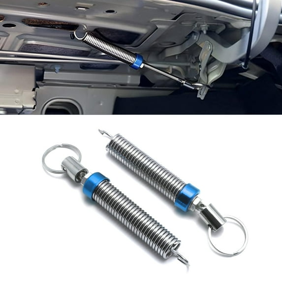 Xotic Tech 2PCS Trunk Lids Lift Supports Springs Rear Trunk Spring Lifting Device 6"-9" Metal Blue Adjustable Auto Cars Tail Boot Lid Lifter Tool for Sedan Without Hydraulic Rod Lifting Device