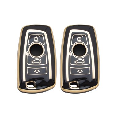 Xotic Tech Black Soft TPU Remote Key Cover – BMW 1 3 5 7 Series X3 F01 F02 F10 F30, FO16BK