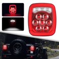 thumbnail image 1 of Xotic Tech 2Pcs Multi Function LED Combination Stop Brake Turn Tail Backup Reverse Light Compatible with Jeep Truck Trailer Boat bus Lorry Van (31SMD, Red/White ), 1 of 9