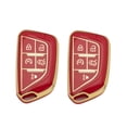 thumbnail image 1 of Xotic Tech 2Pcs Red Soft TPU 5-Button Full Protection Smart Remote Control Key Fob Cover Shell Case Holder Compatible with Cadillac CT4 CT5 CT6 XT4 XT5 XT6 Escalade Escalade ESV LYRIQ 2020-2023, 1 of 9