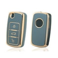 thumbnail image 1 of Xotic Tech 2X Gray TPU Full Protect Remote Control Key Fob Cover Shell Case Compatible with Volkswagen Golf GTI Rabbit R MK6 Tiguan Passat Polo MK5 Jetta UP! Beetle Santana Scirocco Eos Touran, 1 of 9